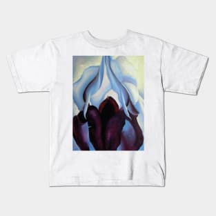 Pink Sweet Peas by Georgia O'Keeffe Kids T-Shirt